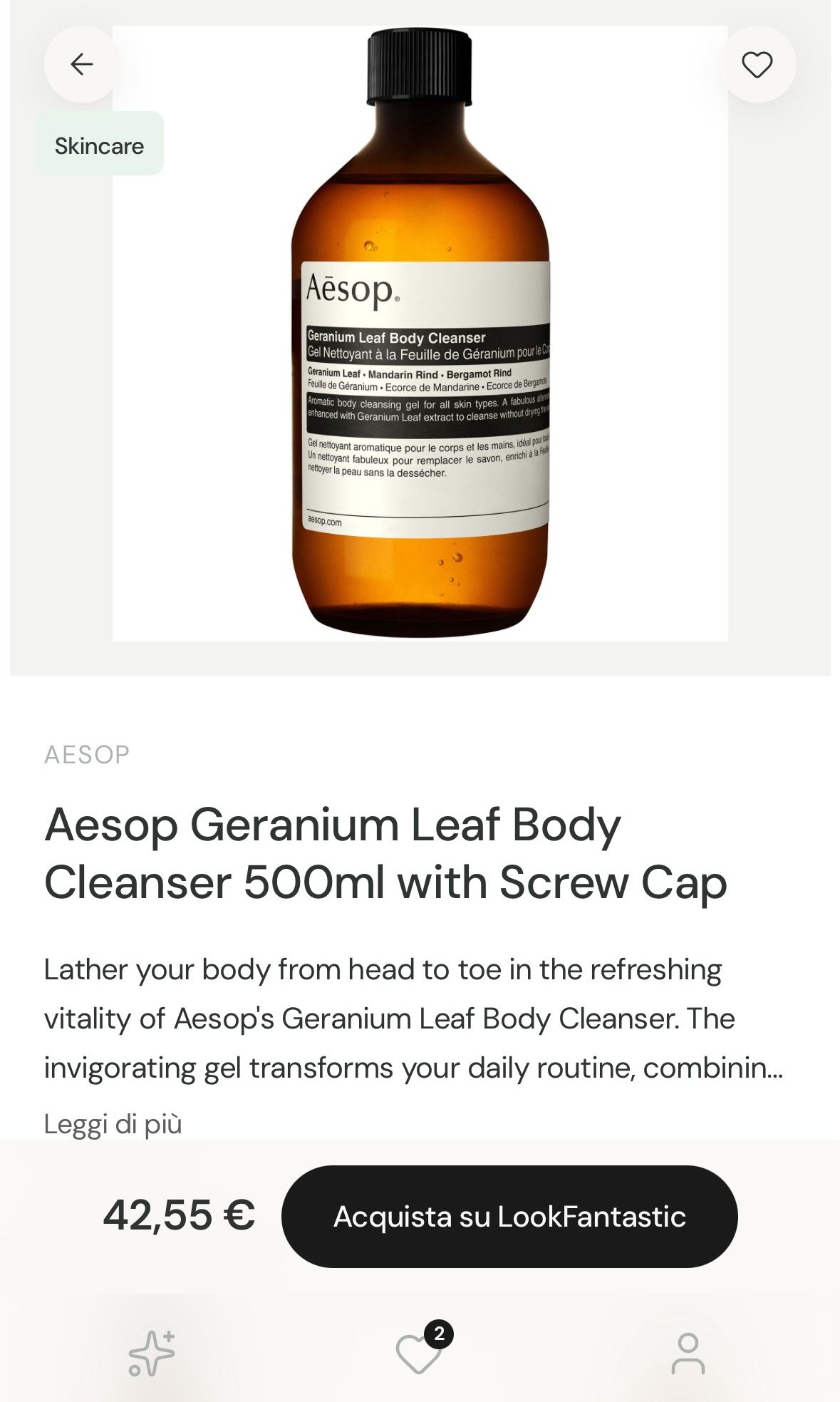 Scheda prodotto feyah — acquista